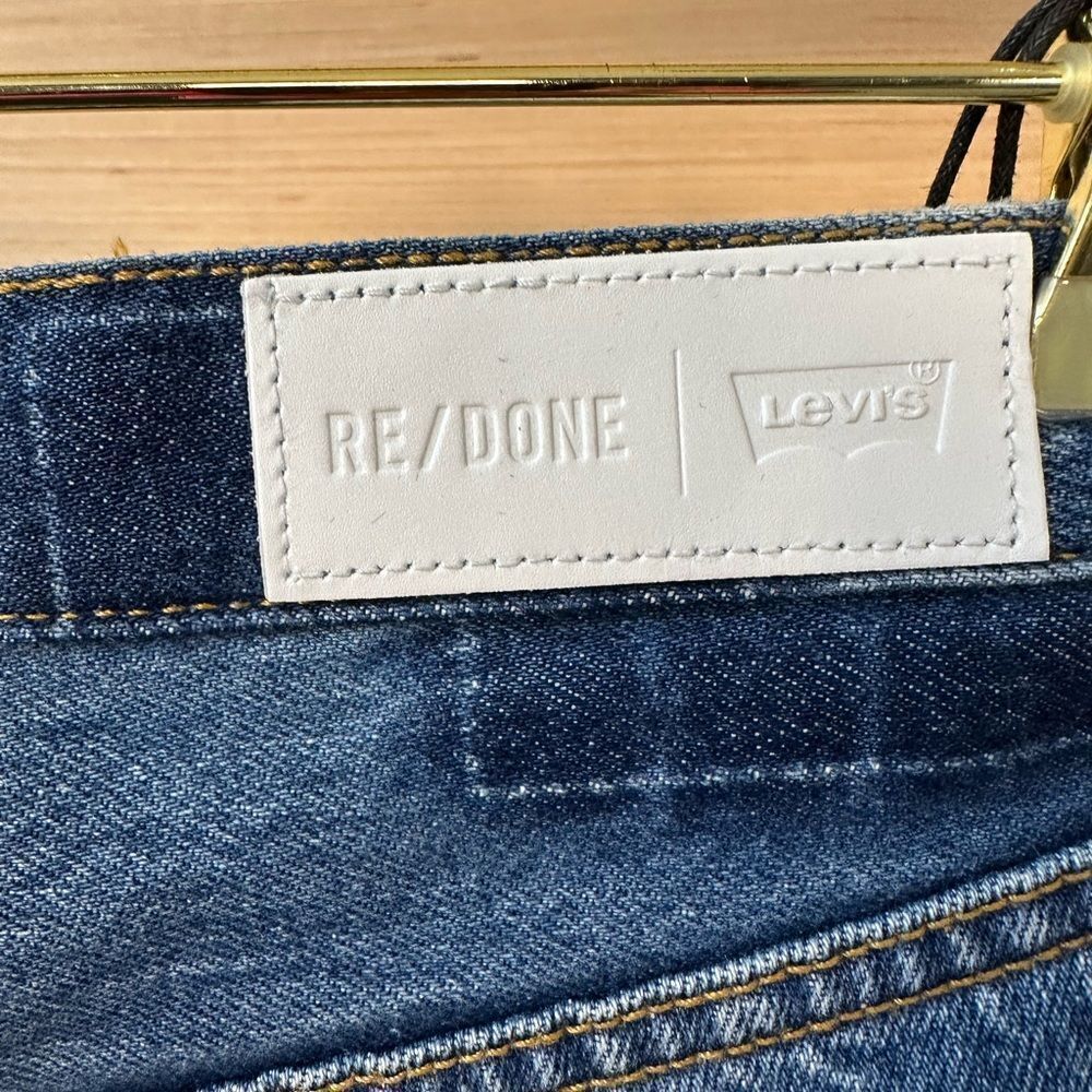 NWT REDONE LEVI'S RARE 70S STRAIGHT IN INDIGO STUD MSRP $625.00 - Picture 7 of 16
